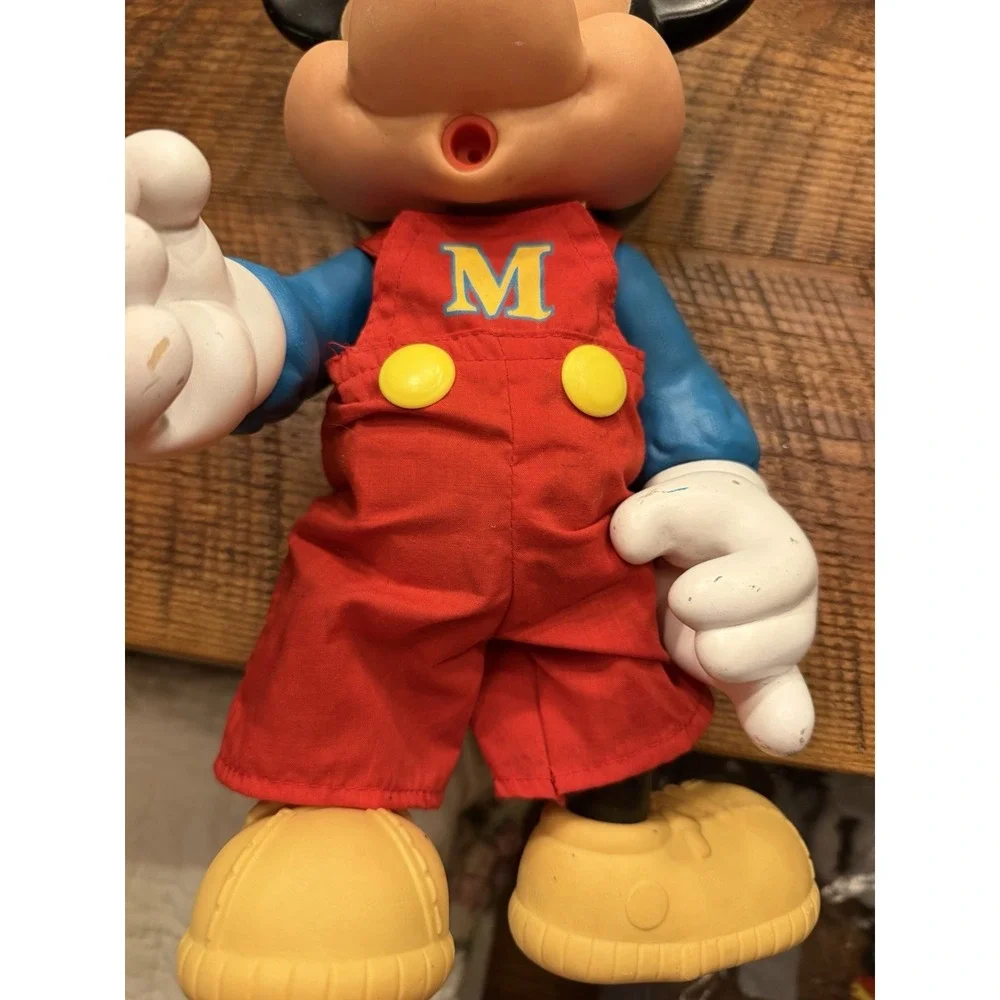 Vintage Disney Mickey Mouse Red Overalls 15